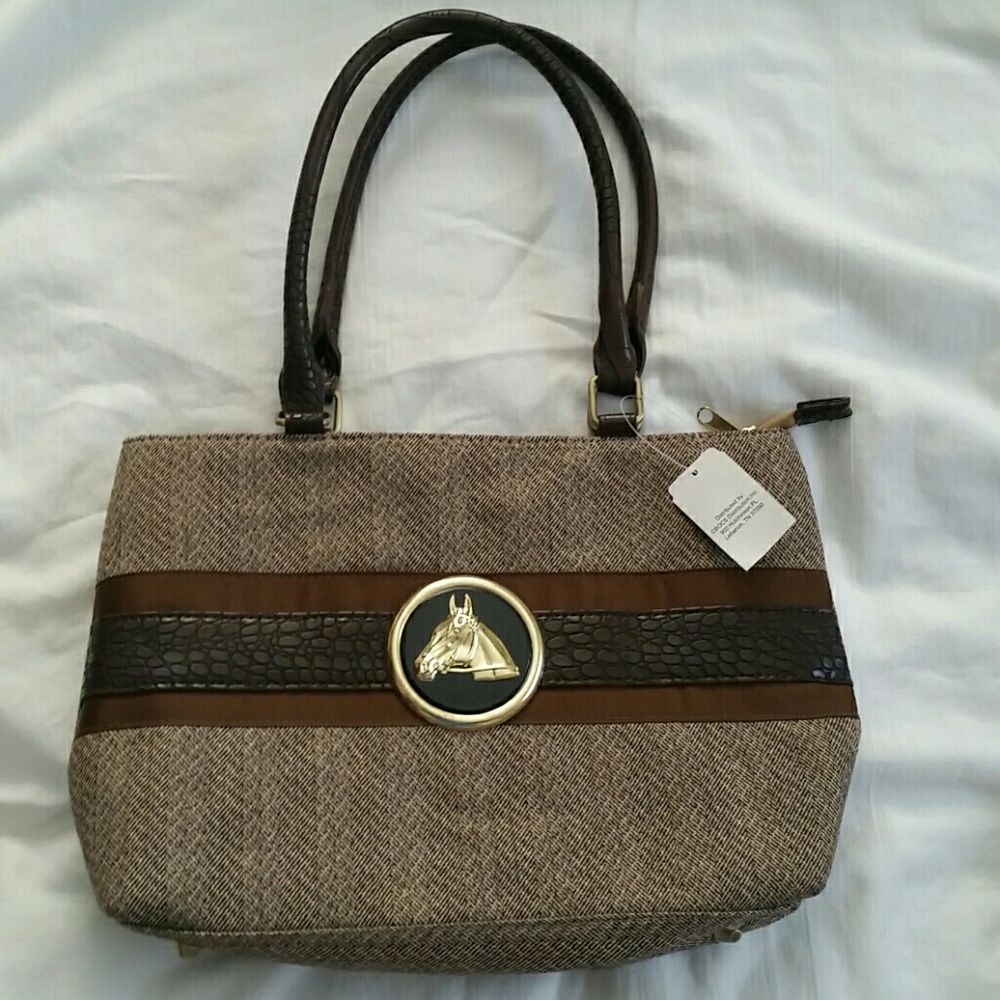NWT Braciano horse medallion purse